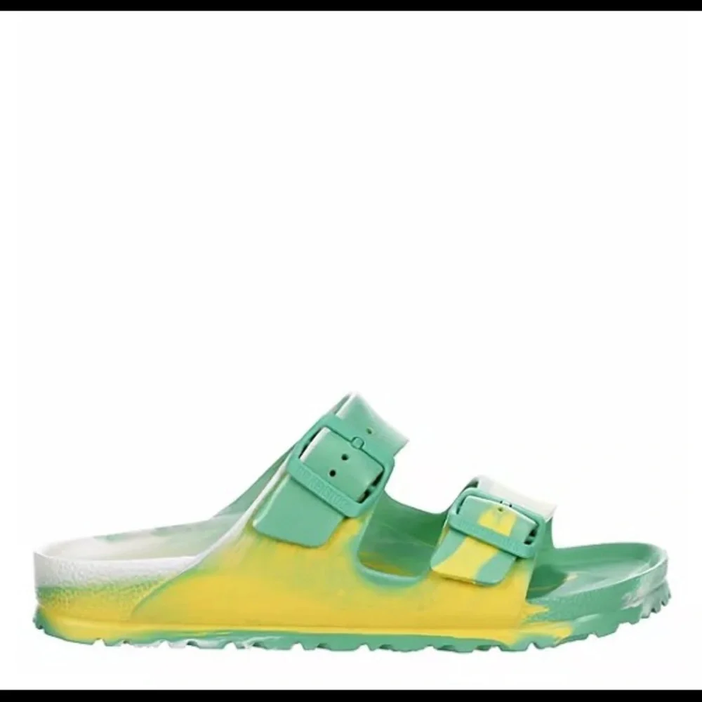 New BIRKENSTOCK WOMENS ARIZONA ESSENTIALS SLIDE SANDAL TIE-DYE 8 - Picture 1 of 4